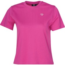 Hummel T-Ic Icona Regular Kadın Pembe Yuvarlak Yaka Tişört