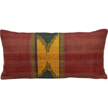 Kilim Antik El Dokuma Dekoratif Lumbar Kilim Kırlent Yastık Kılıfı 1343 - Yeni - Çok Renkli