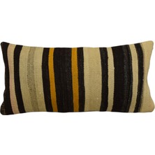 Kilim Antik El Dokuma Dekoratif Lumbar Kilim Kırlent Yastık Kılıfı 1341 - Yeni - Çok Renkli