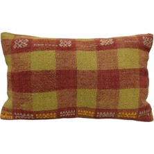 Kilim Antik El Dokuma Dekoratif Lumbar Kilim Kırlent Yastık Kılıfı 1309 - Yeni - Çok Renkli