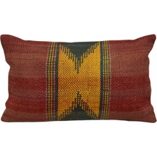 Kilim Antik El Dokuma Dekoratif Lumbar Kilim Kırlent Yastık Kılıfı 1312 - Yeni - Çok Renkli