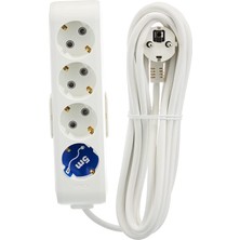 4lü Topraklı Kablolu Ç.k 5mt Priz