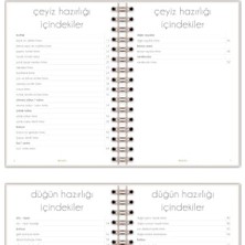 Modern Evlilik Planlayıcım - 112 Sayfa Çeyiz Defteri ve Düğün Planlayıcı - Söz Nişan Listesi