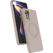 Mtxdpn Newface Xiaomi Redmi Note 12 Pro 4g Regal Magsafe Standlı Kapak - Çöl Titanyum