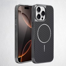 Apple iPhone 14 Pro Max Uyumlu Kılıf Zebana Velora Series Kılıf (Kablosuz Şarj) Siyah