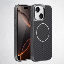 Apple iPhone 14 Uyumlu Kılıf Zebana Velora Series Kılıf (Kablosuz Şarj) Siyah