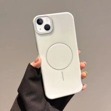 Apple iPhone 15 Plus Uyumlu Kılıf Zebana Vivid Silikon Kılıf Beyaz