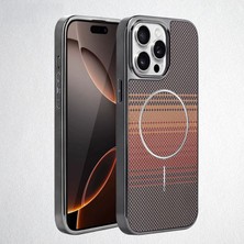 Apple iPhone 13 Pro Max Uyumlu Kılıf Zebana Velora Series Kılıf (Kablosuz Şarj) Kahverengi