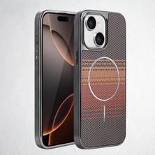 Apple iPhone 14 Plus Uyumlu Kılıf Zebana Velora Series Kılıf (Kablosuz Şarj) Kahverengi
