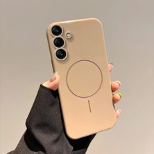 Samsung Galaxy A16 Uyumlu Kılıf Zebana Vivid Silikon Kılıf Desert Titanyum