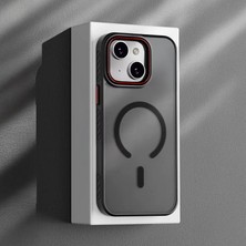 Apple iPhone 15 Plus Uyumlu Kılıf Zebana Aura Silikon Kılıf (Kablosuz Şarj) Siyah