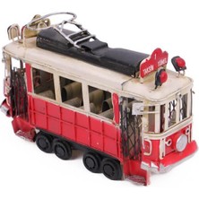 Costurera Dekoratif Metal Taksim Tramvay Orta Boy Vintage Biblo Hediyelik