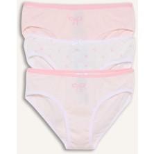 DeFacto Kız Çocuk Desenli 3'lü Slip Külot E7069A825AU