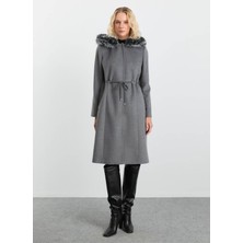 Selen Gri Kadın Kaban 25KSL9528