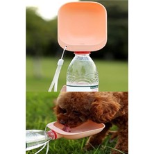 Judge Evcil Hayvan Plastik Su Kabı Taşınabilir Seyahat Pet Su  Şişesi Bağlantılı Kap