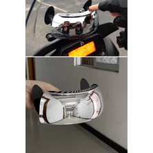 Judge Motosiklet Için Islanmaya Dayanıklı Geniş Açı ve Kör Nokta Aynası Vizörü