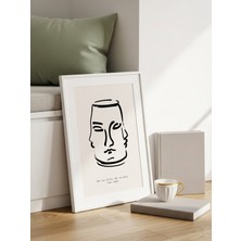 Fuart.Co Lagom Yüzler Art Bohem Dijital Baskı Poster (Çerçevesiz) ARFU