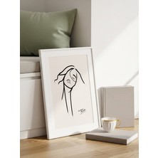 Fuart.Co Eğik Baş Art Bohem Dijital Baskı Poster (Çerçevesiz) ARFU