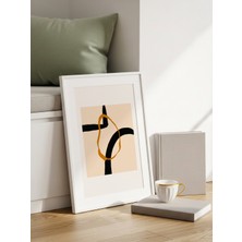 Fuart.Co Siyah Altın Art Bohem Dijital Baskı Poster (Çerçevesiz) ARFU
