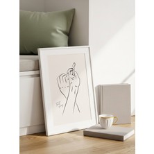 Fuart.Co Anlatıcı Eller Art Bohem Dijital Baskı Poster (Çerçevesiz) ARFU