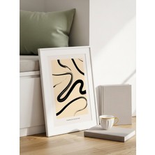 Fuart.Co Zen Çizgisi Art Bohem Dijital Baskı Poster (Çerçevesiz) ARFU