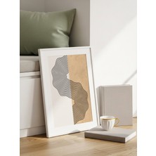 Fuart.Co Altın Arazi Art Bohem Dijital Baskı Poster (Çerçevesiz) ARFU