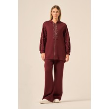 Ftz Women Kadın Oysho Pantolonlu Takım  Mürdüm 31224