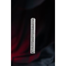 Caka Milano Desen Gümüş Benzinli Çakmak