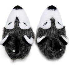 Twigy Husky Erkek Hayvanlı Panduf Gri 40/45