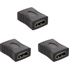 CoverZone 3 Adet HDMI Ara Birleştirici Dişi Dişi Adaptör, HDMI Kablo Uzatma Aparatı, 1080P Full Hd Görüntü Aktarımı, Tv Monitör Projeksiyon Bilgisayar Uyumlu | 3710