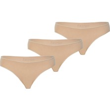 Blackspade Kadın Slip Külot 3'lü Paket Essential 1574 - Ten