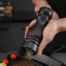 Epinox Akrilik Ahşap Baharat Değirmeni | Çelik Tuz Öğütücü 13,5 cm (DCA-135)