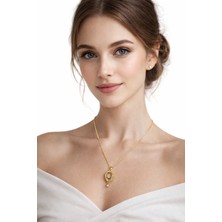 Solare Accessories Altın Kaplama Zirkon Taşlı Balon Kolye