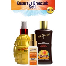 Eda Taşpınar Kusursuz Bronzluk Seti No:14 Bronzing Bomb & Yoğun Bronzlaştırıcı Spf0 & Yüz Koruyucu SPF50