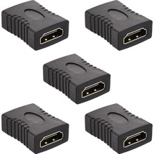 CoverZone 5 Adet HDMI Ara Birleştirici Dişi Dişi Adaptör, HDMI Kablo Uzatma Aparatı, 1080P Full Hd Görüntü Aktarımı, Tv Monitör Projeksiyon Bilgisayar Uyumlu | 3710