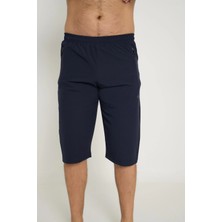 Crozwise Spor Lycra Erkek Capri Lacivert 8043