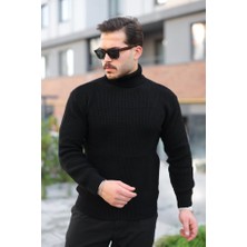 Erkek Boğazlı Örme Kazak