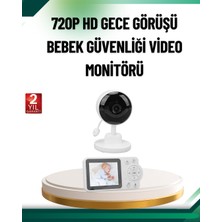 Bi Seyyar Sesli ve Görüntülü Bebek Kamerası Sıcaklık Takipli