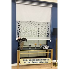 Volper Mekanik VP1010 Çift Mekanizmalı Lazer Kesim Tül ve Stor Perde (Açık Gri)