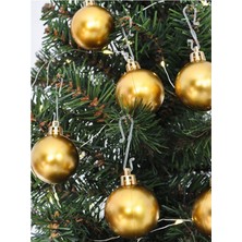 KİKA Kika Joy Ağaç Süsü Toplar Altın 6cm 6lı