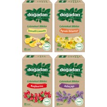 Doğadan Geleneksel Bitkiler 20 Li Bardak Poşet 4 Lü Karma Paket