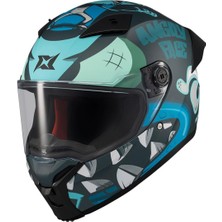 Axxis Axxıs Fenıx Angry Face C7 Blue Matt