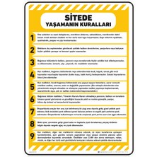 İsg Tabelam 25X35cm/Kompozit/Sitede Yaşamanın Kurallar/v1