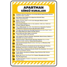 İsg Tabelam 35X50cm/Etiket/Apartman Görgü Kuralları