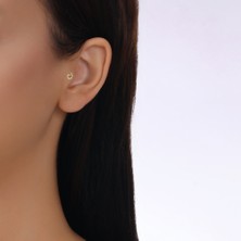 Assos Pırlanta Altın Tragus Piercing - 14K