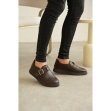 Kb-Kx1 Kuback Kahve Cilt Kürklü Günlük Erkek Ayakkabı