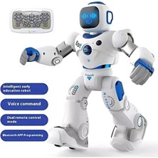 Kiddico Toys Ses Kontrollü Bluetoothlu & Şarjlı Konuşan Aktivite Eğlence Robotu