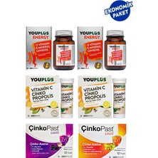 Youplus Kış Seti 2 Adet Energy 30 Tablet +2 Adet Çinko Propolis 20 Efervesan +2 Adet Çinkopast 12'li Pastil