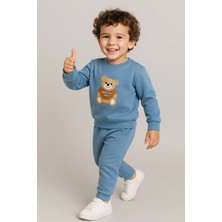 İklimix Erkek Çocuk Eşofman Takımı %100 Pamuk 2 İp