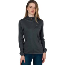 Woolona Marin Fermuarlı Kapüşonlu Kadın Sweatshirt